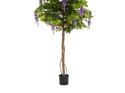 Realistic looking artificial fake tree used in offices, home and plantscaping for sale and bulk purchase online - FLOWERING-TREE-WISTERIA