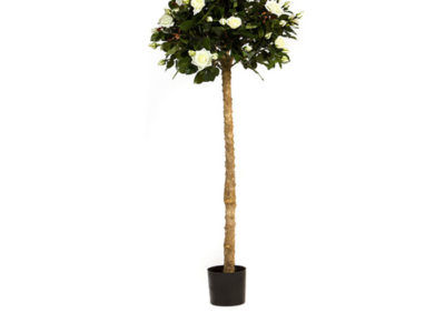 Realistic looking artificial fake tree used in offices, home and plantscaping for sale and bulk purchase online - rose tree