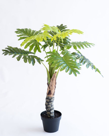 Realistic looking artificial fake tree used in offices, home and plantscaping for sale and bulk purchase online - PHILODENDRON