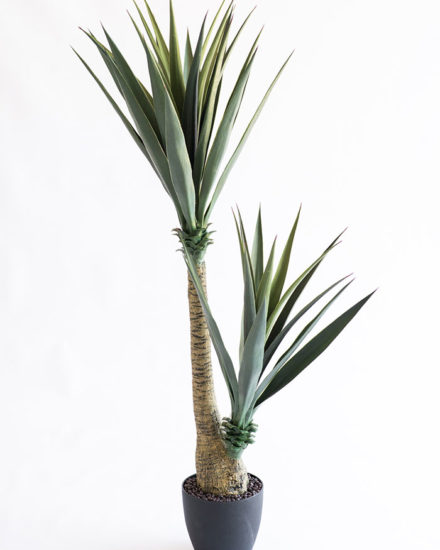 Realistic looking artificial fake tree used in offices, home and plantscaping for sale and bulk purchase online - YUCCA TREE