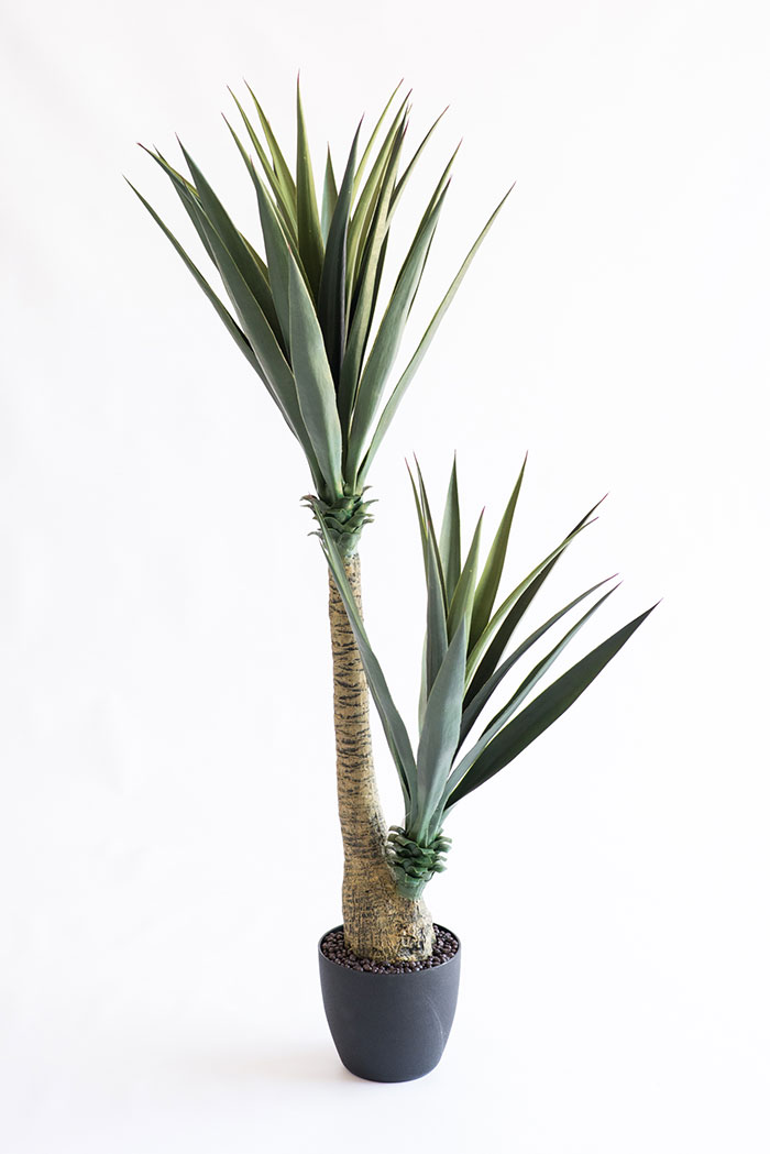 Realistic looking artificial fake tree used in offices, home and plantscaping for sale and bulk purchase online - YUCCA TREE